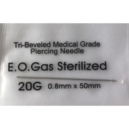 10Pcs Disposable Sterile Body Piercing Needles Surgical Steel Medical Tattoo Needle  Nipple Lip Navel Ear Nose Tongue Lip Tools