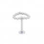 ASTM F136 Titanium Internally Threaded Labret Rings with Multi Balls Heart Top Piercing Jewelry