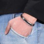 New Trendy Leather Bracelet Men Stainless Steel Handmade Bangles Male Wristband Charm Hand Jewelry Boyfriend Husband Gift SP1037