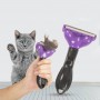 Pet Cat Hair Removal Combs Pet Grooming Brush Dogs Cats Hair Shedding Massage Combs Cat Hair Remover Cleaning Grooming Cat Brush