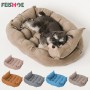 Folding Super Soft Pet Bed Sofa with Pillow Warm Sleeping Mat for Small Medium Large Dog Four Seasons Universal Dog Sofa Bed