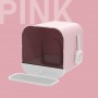 Fully Enclosed Cat Litter Box Drawer Type Anti-splash Cat Toilet Tray With Spoon Clean Kitten House Cat Supplies Plastic Box