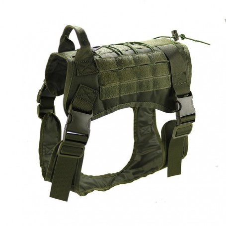 Tactical Dog Harness Military Pet German Shepherd K9 Large Small Dog Harness Adjustable Malinois Training Vest Nylon Leash Set