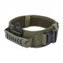 Reflective Nylon Tactical Dog Collar Classic K9 Military Training Dog Collar with 2 Heavy Duty Metal Buckle Handle for Large Dog