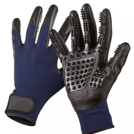 1 Pair Grooming Glove for Cats Soft Rubber Pet Hair Remover Dog Horse Cat Shedding Bathing Massage Brush Clean Comb for Animals