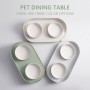 Pet dining table Dual Feeding Bowl Neck Protect Nonslip Ceramic Bowl for Pet Dog Cat Water Food Feeder