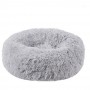 Dog Round Long Plush Dog Beds for Large Dogs Cushion Super Soft Fluffy Comfortable Washable Pet Calming Bed Lit pour chien