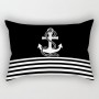 Black Nautical Decoration Home Decoration Lumbar Pillow Cover 30*50 Sofa Decoration Cushion Cover 40*60 Customizable