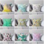 Contracted Nordic home pillowcase cushion cover 50x50cm cushion cover plant modern decoration living room sofa home bed 60*60
