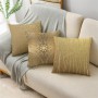 Traditional Bronzing Print Pillowcase Linen 40cm/45cm and 50cm Square Cushion Case for Sofa and Home Decor