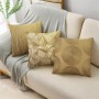 Traditional Bronzing Print Pillowcase Linen 40cm/45cm and 50cm Square Cushion Case for Sofa and Home Decor
