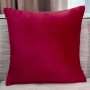 18 Inch Super Soft Velvet Micro-Velbo Solid Decorative Square Throw Pillow Covers Hidden Zipper Cushion Case for Sofa Bedroom