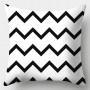 Home Decor Black and White Pillowcase Square Sofa Pillowcase Striped Leaf Pattern Printed Pillowcase Cushion Cover 45x45cm