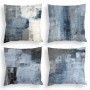 Blue, gray and white three-color linen pillowcase sofa cushion cover home decoration can be customized for you 40x40 50x50
