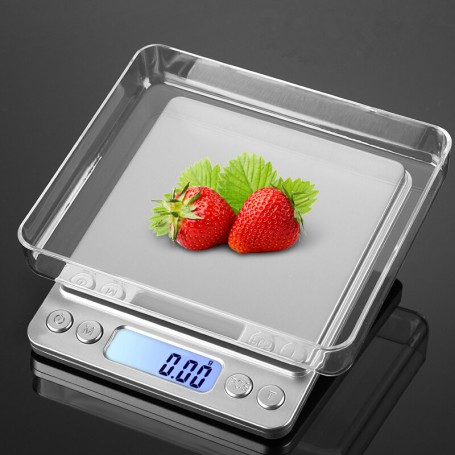 Latest USB powered kitchen scale 500g 0.01g Stainless Steel Precision Jewelry Weighing balance Electronic Food Scale
