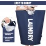 82L Large Laundry Basket Storage Foldable Oxford Fabric Laundry Hamper with Aluminum Handle Dirty Clothes Basket Home Organizer
