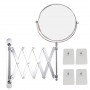 Wall-mounted Makeup Mirror Bathroom NoDrilling Double-sided 7X Magnifying Extendable Rotating  Vanity