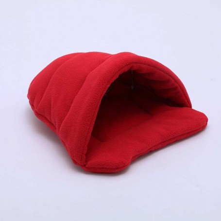 All-season Dog  Cushion Semi-closed Anti-pilling Pet  Bed Puppy Cat Polar Fleece Sleeping Pad Cage