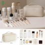 Large Capacity Travel Cosmetic Bag Female Headband PU Leather Makeup Bags Toiletry Bag Women Folding Beauty Organizer
