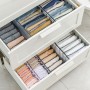 Compartment Storage Box Closet Clothes Drawer Mesh Divider Box Stackable Pants Drawer Divider Washable Home Storage Box