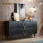 Italian Light Luxury Porch Cabinet Large Villa Living Room High-End Rock Board Storage Cabinet With Drawer Modern Furniture