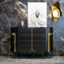 Italian Style Light Luxury Custom Chest Of Drawers Combination Modern Minimalist Villa Living Room Rock Board Storage Cabinet