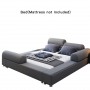 Nordic Fabric Tatami Double Bed Master Bedroom Modern Minimalist Light Luxury Home Furniture Widened Soft Bag Large Bed