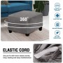 Thick Velvet 3 Size Square Ottoman Covers Stretch Footstool Cover Bench Stool Cover Washable Furniture Protector Stool Covers