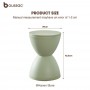 INS Nordic Hourglass Round Footstool Modern Minimalist Shoe Changing Chair Fashion Thickened Plastic Waiting Stool Side Table