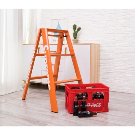 Modern Step Ladder 2 or 3 Step Aluminium Folding Ladder Portable Slim Step Stool Safety Household Stepladder with Milti-fuction