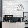 Home Decor 3D Wallpaper PVC White Brick Wall Stickers Paper Self-Adhesive Furniture Bathroom Living Room Kitchen Wallpaper