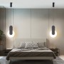 Nordic Chandeliers Black Minimalist Art LED Chandeliers Hanglamp Acrylic Living Room Bedroom Restaurant Bar Home Lighting