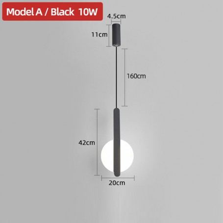 Nordic Chandeliers Black Minimalist Art LED Chandeliers Hanglamp Acrylic Living Room Bedroom Restaurant Bar Home Lighting