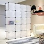 Bedroom Plastic Wardrobe Cabinet Cube Storage Organizer Portable Clothing Storage Cabine Cloth Closet Home Furniture C04