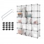 Bedroom Plastic Wardrobe Cabinet Cube Storage Organizer Portable Clothing Storage Cabine Cloth Closet Home Furniture C04