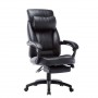 High Back Executive Office Chair Black Leather Desk Computer Chairs with Arms and Back Support Recliner Office Chair Footrest