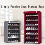 DIY Household Furniture Dustproof Solid Color High Quality Shoe Cabinet Shoe Rack Large Capacity Shoe Storage Storage Rack Shelf