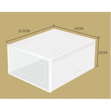 Dust-proof Foldable Shoe Box Transparent Plastic Shoe Rack Storage Bins Drawers Combination Flip Cover Organizer Shoe Hanger