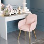Nordic luxury chair back bedroom girls home make-up stool dressing table simple manicure table