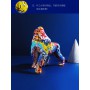 Nordic Creative Colorful Graffiti Gorilla Sculpture Animal Statue Creative Ornament Retro Figurine Home Decoration Accessories