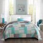 1PC Colorful Bedspread Quilt Patchwork Reversible Design Bedspread Quilted Blanket Double Bed Padded Quilted Home Textiles