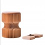 30x43cm Folding Kraft Paper Stool Paper Seat Ideal for School,Living Room Low Stool Chair for Fitting Room, Exhibition Halls