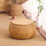 Home Collection Rattan Small Stool Ottoman Footrest Modern Round Foot Stool For Living Room Den Bedroom Rattan Chair  Modernity