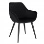 WOLTU Modern Dining Chair Upholstered Kitchen Chair with Armrests Colorful Soft Tea Coffee Stool for Living Room Dining Room