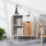 Meerveil Sideboard Cupboard Storage Cabinet with 3 Doors and 1 Drawer Modern Free Standing Wooden for Living Room Bedroom Oak