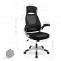 IntimaTe WM Heart Desk Chair Ergonomic Executive Office Chair Fabric Mesh Swivel Computer Chair with High-Back Padded Seat