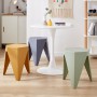Nordic Plastic Stool Ins Creative Modern Chairs low Footstool Non Slip Thickened Small Stools Low Geometric Stool Furniture Home