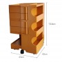 360 Rotating Removable Storage Cabinet Bedroom Bedside Table Creative Storage Cabinet Ins Simple Office Storage Cabinet
