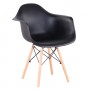 Set of 2 Nordic Plastic Dining Chairs Backrest Armchair Fashion Chair Casual Cafe Simple Modern Chair for Dining Room Kitchen