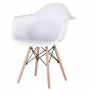 Set of 2 Nordic Plastic Dining Chairs Backrest Armchair Fashion Chair Casual Cafe Simple Modern Chair for Dining Room Kitchen